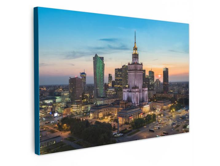 LEINWANDBILD Polen - Sonne - Warschau Groß 140x90 cm