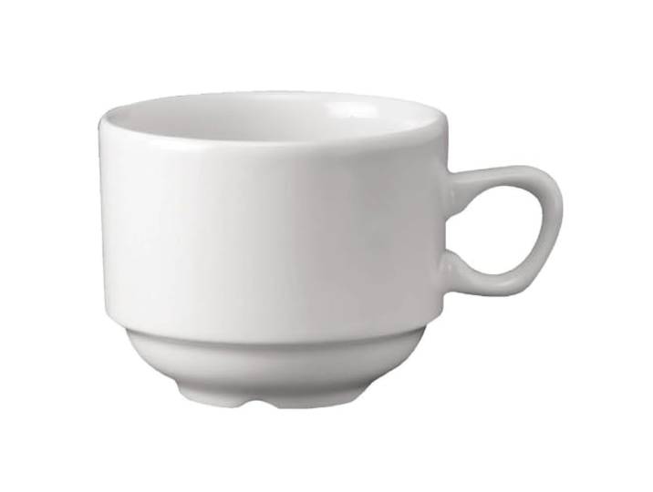 Churchill Super Verglastes P271 KBJ stapelbar Nova Tee Tasse, weiß (24 Stück)