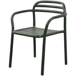 Armlehnstuhl Bliss Cane-line Aluminium dark green grün, Designer Johannes Foersom & Peter Hiort-Lorenzen, 59x77x56 cm