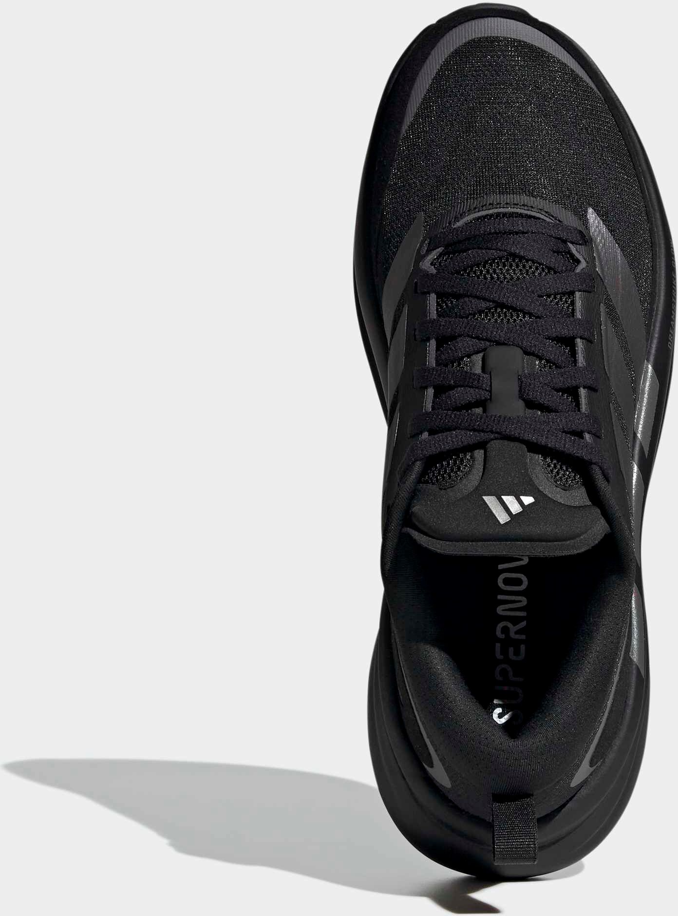 Laufschuh ADIDAS PERFORMANCE "SUPERNOVA GLIDE", Damen, Gr. 37, schwarz (core schwarz, iron metallic, grau five), Textil, Schuhe Laufschuh, für mehr Komfort