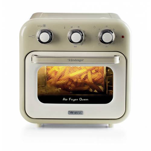 Ariete 4632/03 Mini-Backofen & Heißluftfritteuse Grillfunktion, Heißluft-Funktion, Kontrollleuchte, mit Dampfgarfunktion, mit