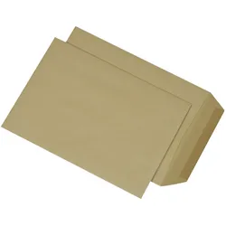 Mailmedia, Versandtasche + Luftpolstertasche, Versandtaschen B5 nassklebend, ohne Fenster,90 g-qm natron braun, Eigengewicht: 9,4 g (3... (500 Stk.)