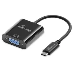 MediaRange MRCS229 Videokabel-Adapter 0,2 m USB Typ-C VGA (D-Sub) Schwarz