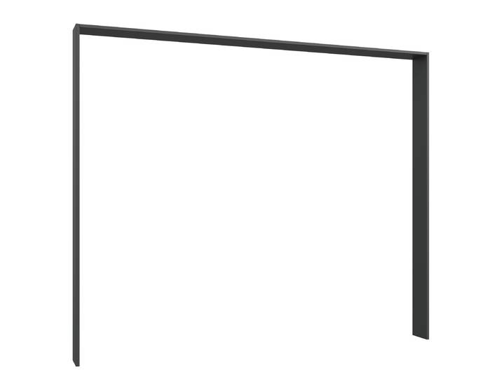 Passepartout Moldau 273cm Schwarz/Graphit Spanplatte, foliert