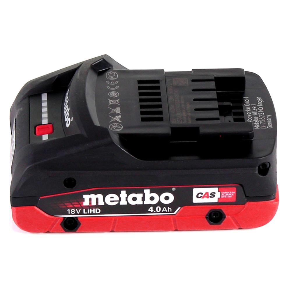 Metabo AG 18 Akku Gebläse 18 V + 1x LiHD Akku 4,0 Ah + Ladegerät (Akkubetrieb, Laubbläser) (AG 18)