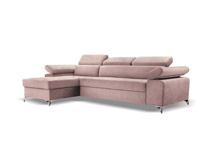 Ecksofa BARDI Links Rosa (Noel 07)
