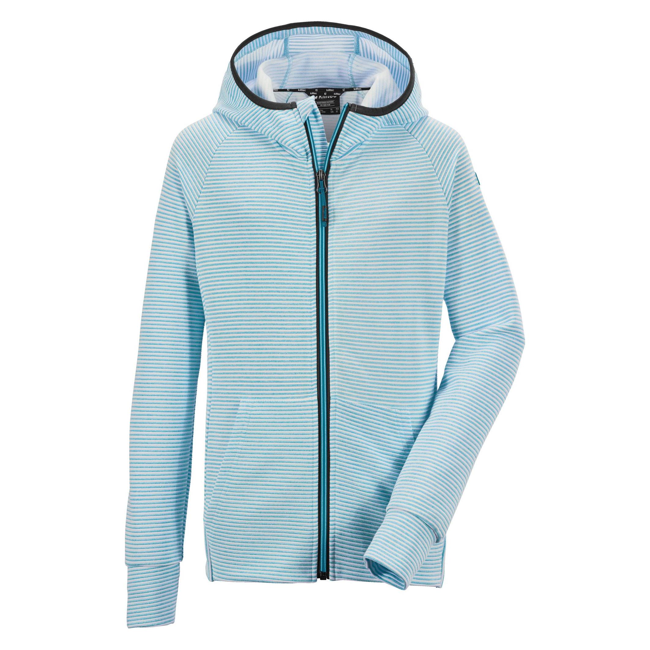 Killtec Mädchen Rodeny GRLS FLEX JCKT A Powerstretchjacke/Übergangsjacke mit Kapuze, helltürkis, 152 (152) (23498847)