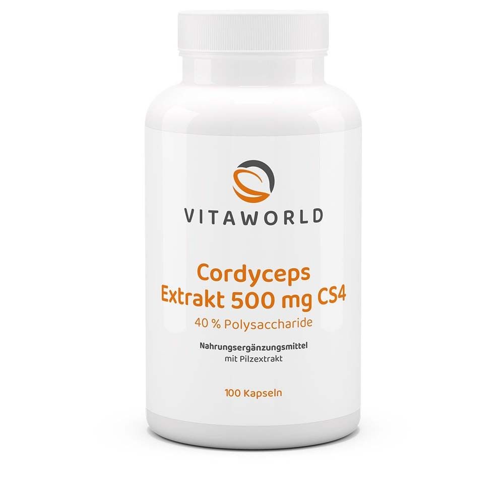Cordyceps Extrakt 500 mg CS4 40% Polysacchar.Kaps. 100 St Kapseln