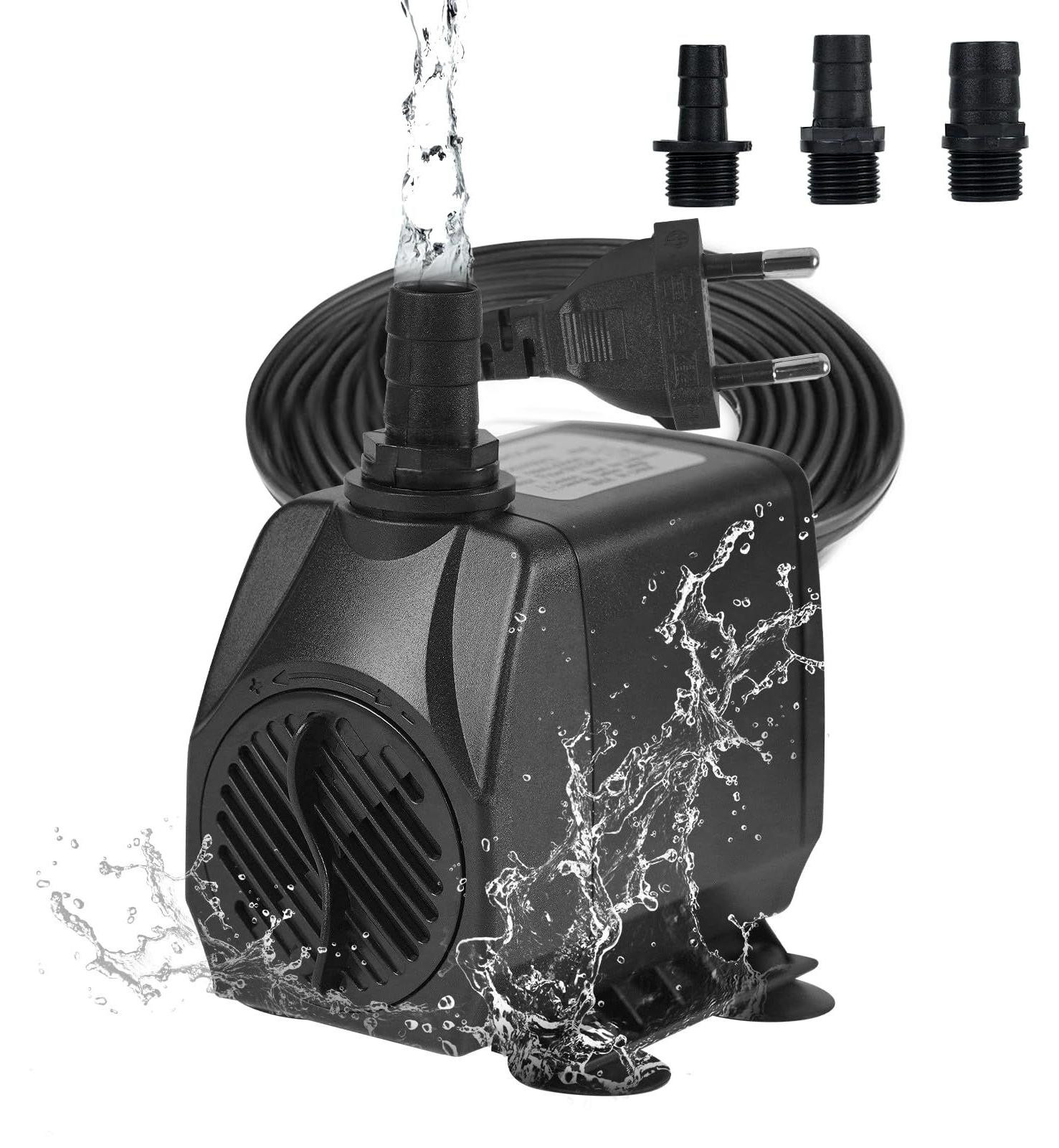 Lustrens Aquariumpomp mini-waterpomp 2500 l/u dompelpomp voor vijver