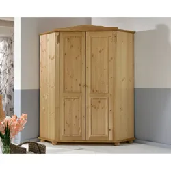 INFANSKIDS »Romantik« Babyzimmer Eck-Kleiderschrank gelaugt