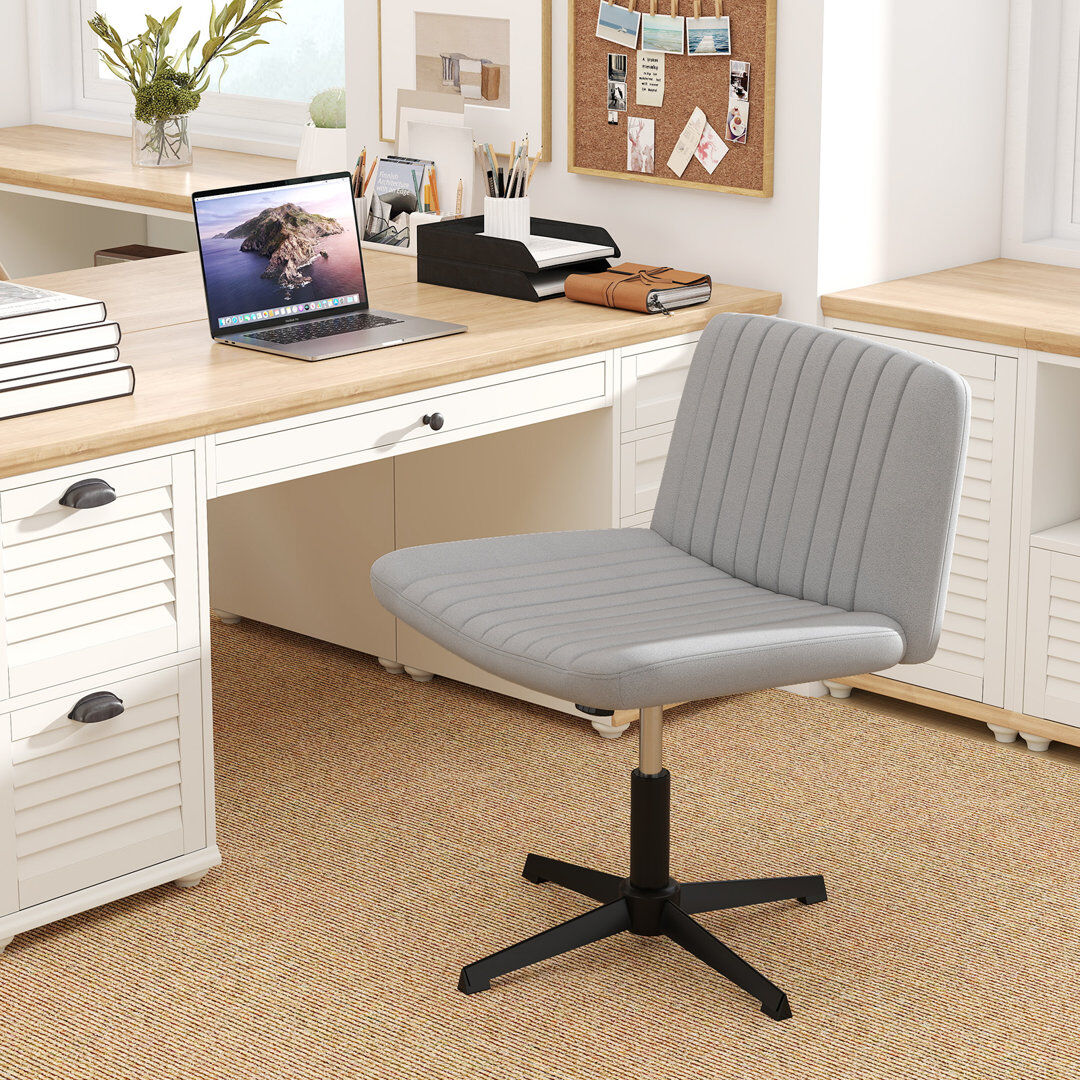 Inbox Zero Criss Cross Chair Grey 89cm H X 71cm W X 71cm D