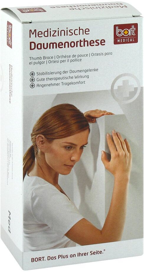 Bort Soft Daumenschiene kurz S schwarz