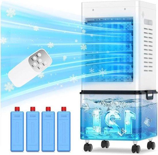 Mobile Klimaanlage - Tragbarer Kühler - Raumkühlung - Leises Modell - 12-Liter-Tank - Weiß