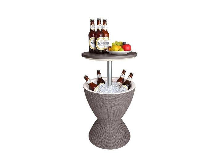 Beistelltisch RELAXDAYS mit Kühlfunktion 30 L 48.5 x 82 cm , braun (beige), B:48,5cm H:82cm T:48,5cm, Tische, Beistelltisch