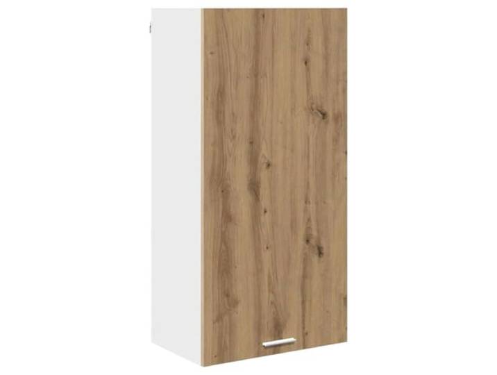 Hängeschrank Chene Artisan und weiß, 50 x 31 x 100 cm Wandschrank Küche Küchenmöbel Küchenregal Küchenregal Küchenutensilien und Töpfe Aufbewahrung rechteckig