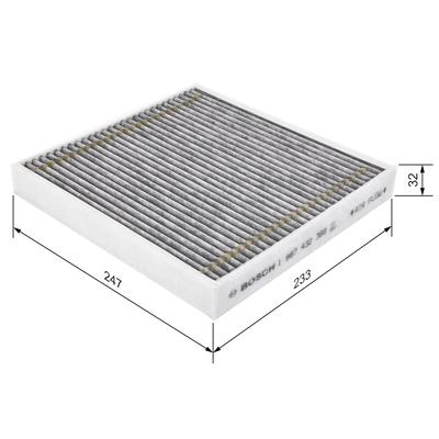 BOSCH Filter, Innenraumluft 1987432368 für BMW MCLAREN