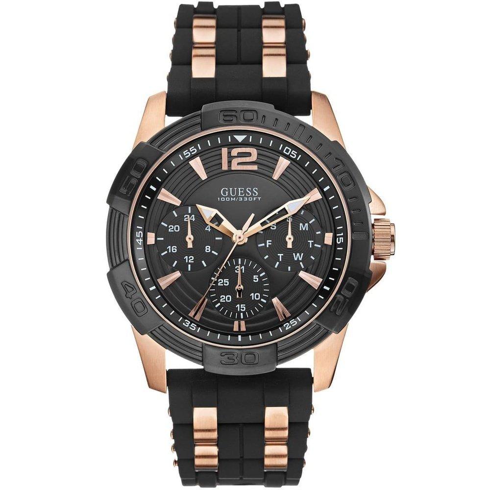 Guess W0366G3 Analoge Herrenuhr aus Edelstahl
