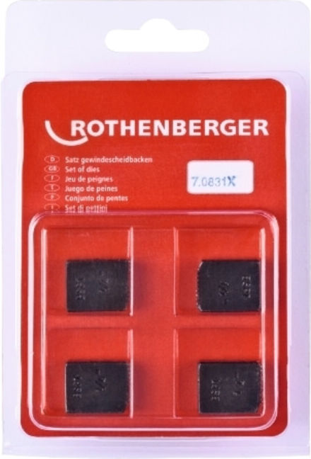 ROTHENBERGER Mâchoires de coupe BSPT droite 1/4