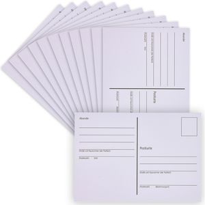 Böttcher-AG Postkarten 105 x 148mm (A6), vorgedruckt, weiß, 10 Stück