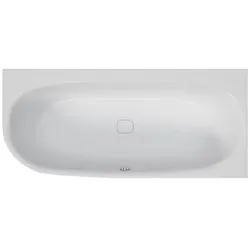 Hoesch iSENSI Eck-Badewanne 3850.010 180 x 80 cm, 182 l, rechte Ausführung, weiß