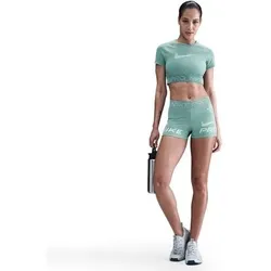 NIKE Damen Shirt Pro, Größe M in Blau Blau