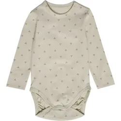 hummel hmlMINI Bee Print langarm Baby-Body 1940 - silver birch 86