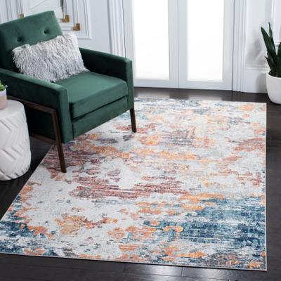SAFAVIEH Crystal Agathe Modern Abstract Distressed Rug