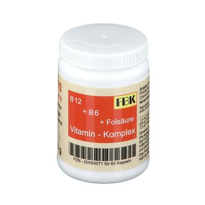 Vitamin B12+B6+Folsäure Komplex N Kapseln 60 St