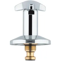 Grohe, Zubehör Sanitärinstallation, Oberteil Trecorn-Griff 1/2" Mark blau chr
