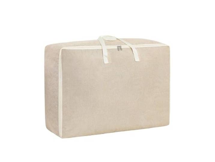Opbergzak XXL Dekbed - Beige - 70 x 50 x 30 cm - Opbergtas voor Dekbed en Kleding - Kledingzak XXL