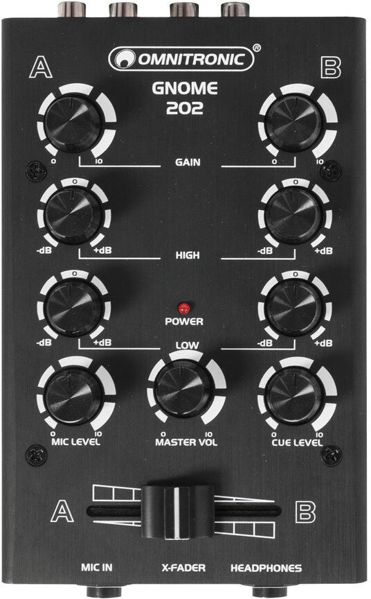 Omnitronic Gnome-202 Mini-Mixer Schwarz