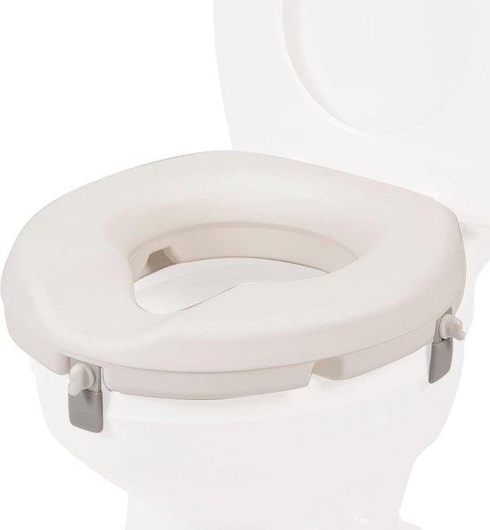 Toilettensitz 3 Zoll | Niedrigprofil | Toilettenverhoger mit Stabilitätsverschluss | Tragbare Bad-Sicherheitsunterstützung