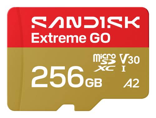 SanDisk Extreme GO microSDXC-Karte 256GB UHS-I U3 Temperaturbeständig