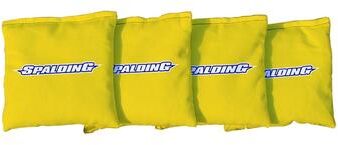 Skip's Garage Spalding University SU Golden Eagles Yellow Cornhole Bags