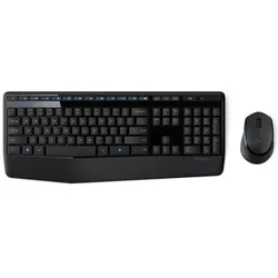 Logitech Funkset MK345 - US INTL - 2,4 GHz - INTNL (Eng. Int., Kabellos), Tastatur, Schwarz