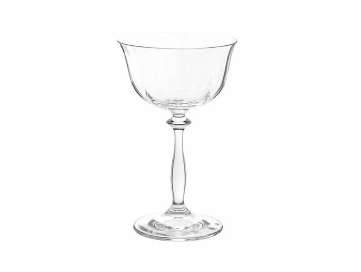 Stielglas mit klarem Glasfuß