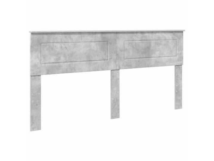 Makastle Kopfteil Betongrau Holzwerkstoff 203x90 cm Rechteckige Form
