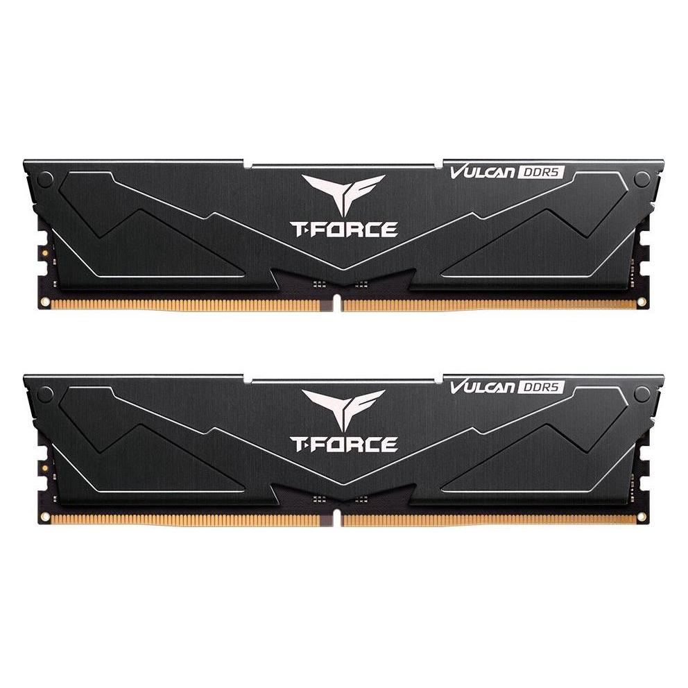 Team Group RAM Team D5 6000 32GB C30 Vulcan black K2 (2 x 16GB, 6000 MHz, DDR5-RAM, DIMM) (FLBD532G6000HC30DC01)