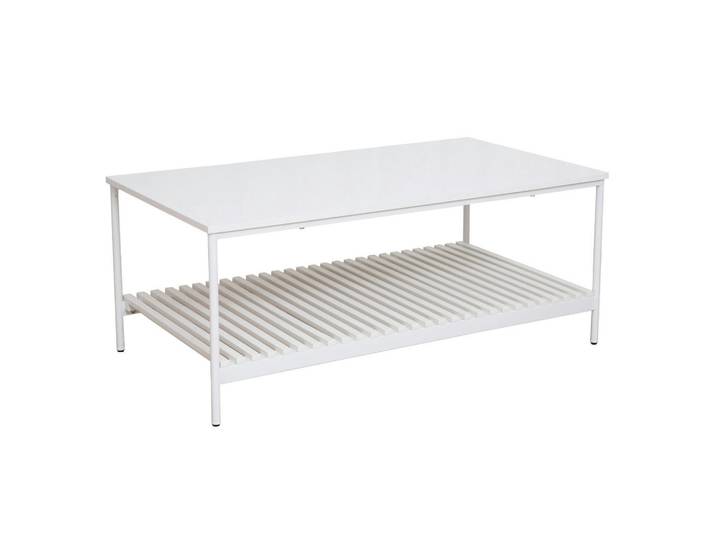Svita Couchtisch Amal rechteckig weiß, Weiß, Holz, 1 Fächer, Rechteckig,Rechteckig, 110x45x60 cm, Wohnzimmer, Wohnzimmertische, Couchtische