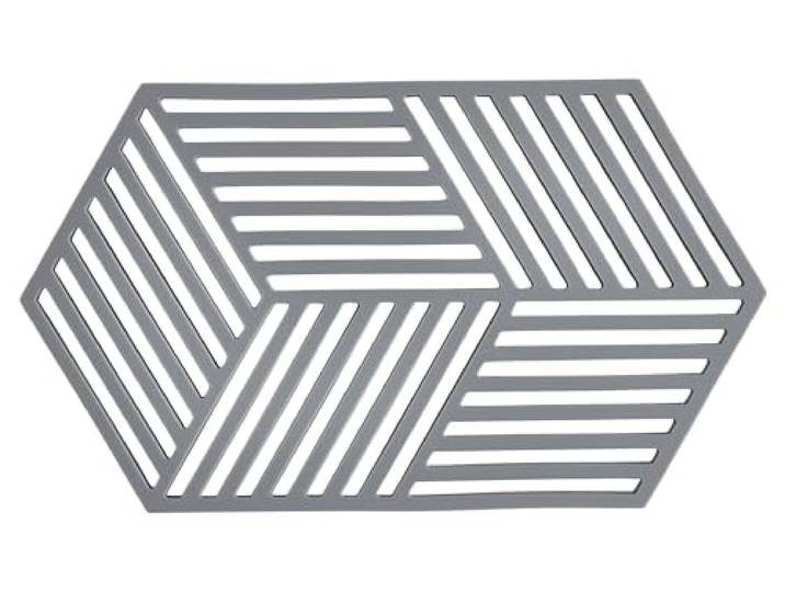 Zone Denmark Hexagon Dessous-de-Plat 24 x 14 x 0\,9 cm Gris Froid
