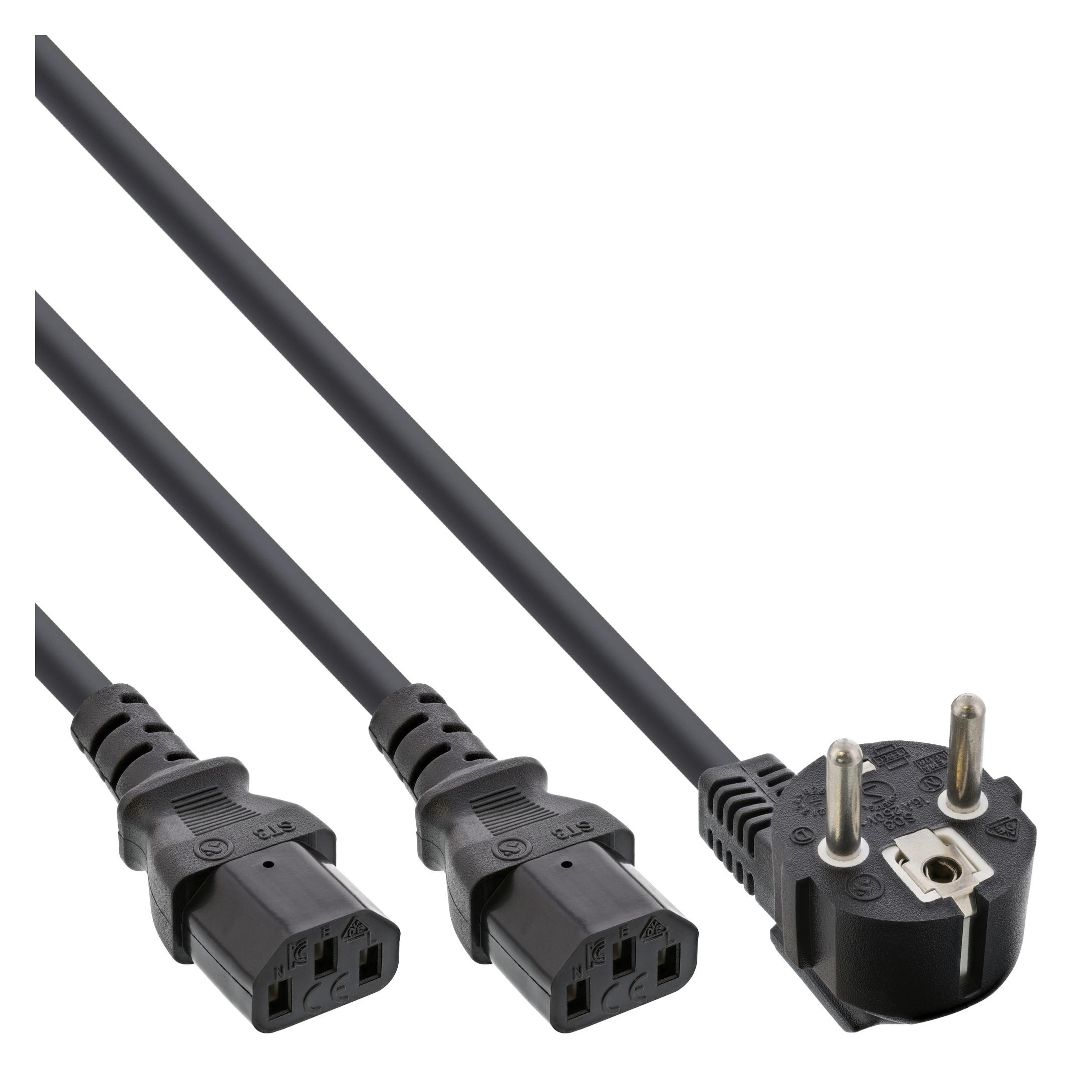 InLine Netz-Y-Kabel (3 m) (16657E)