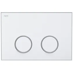 MEPA Frame Betätigungsplatte 2-Mengen Weiß-Mattweiß, 421050 421050