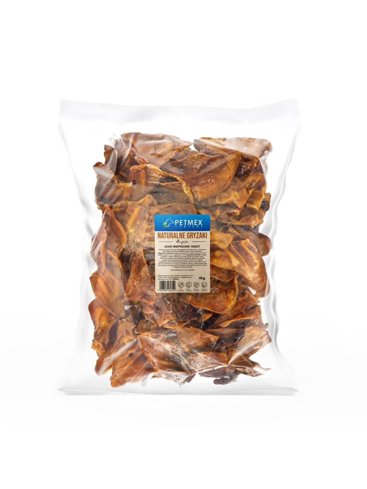 PETMEX Schweineohr - Hundesnack - 100 Stk.