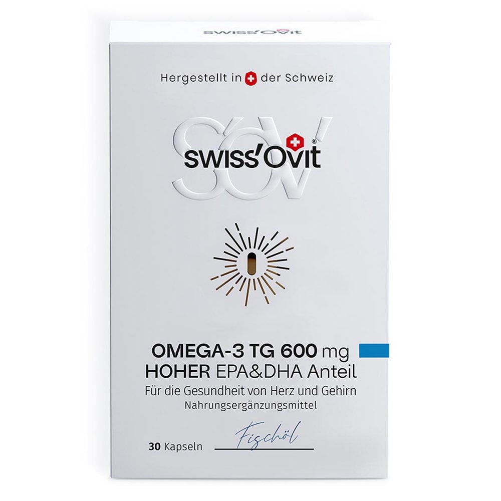 Forans Medical GmbH SwissOvit Omega-3 TG 600 mg Fischöl EPA + DHA Kapsel 20082773