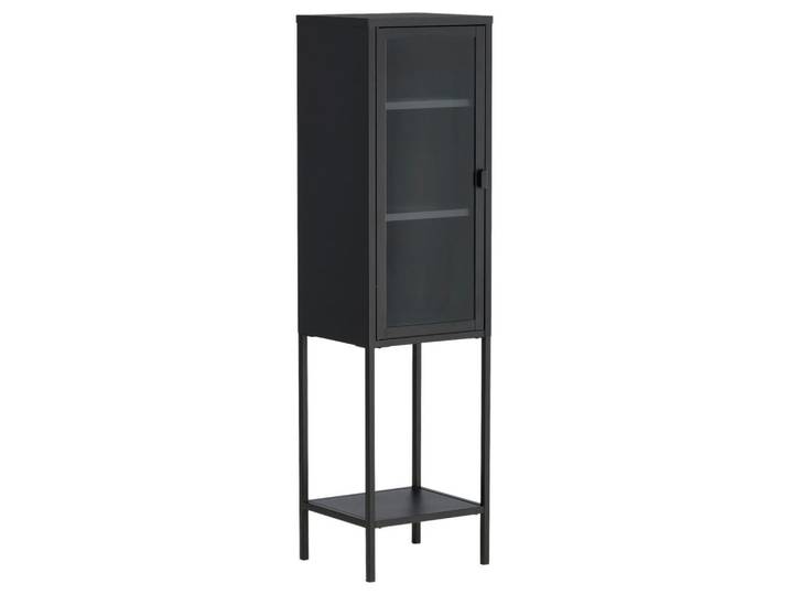 Livetastic Vitrine, Schwarz, Metall, 40.5x150x35 cm, Wohnzimmer, Wohnwände, Vitrinenschränke