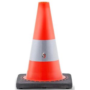 UvV Leitkegel FLEX0210, Höhe 30cm, mit RA2/B Reflexfolie, orange