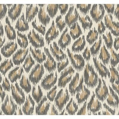 A-Street Prints Electra Bronze Leopard Spot String Wallpaper