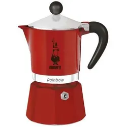 Bialetti Rainbow - Espressokocher - rot - für 6 Tassen
