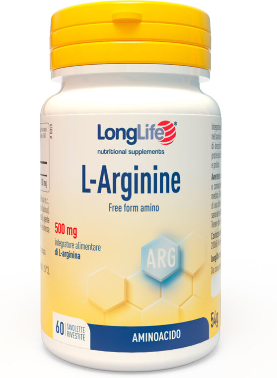 LONGLIFE Srl LongLife, L-Arginine, 60 Tavolette