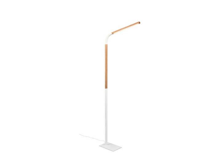 Flexibele leeslamp Norris wit met hout Trio - 445210131